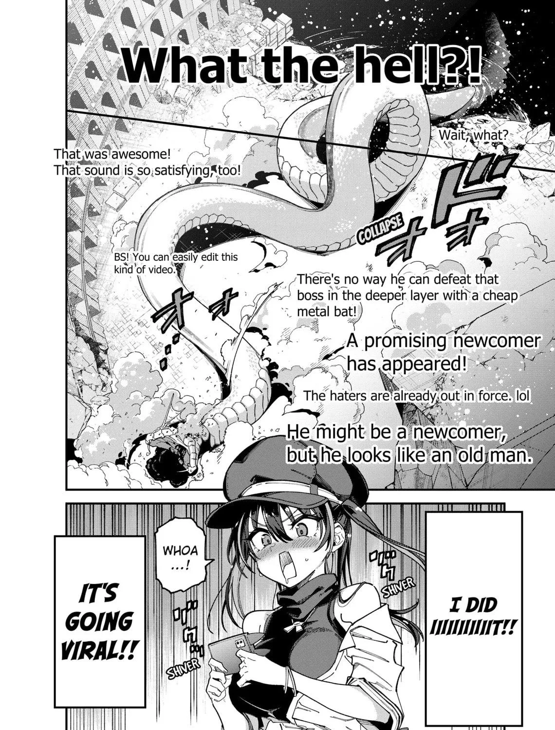 Jimi na Ojisan, Jitsu wa Eiyu Datta. -Jikaku ga Nai mama Muso Shitetara, Mei no Dungeon Haishin de Sarasareteta yo desu Chapter 1 page 101 - 