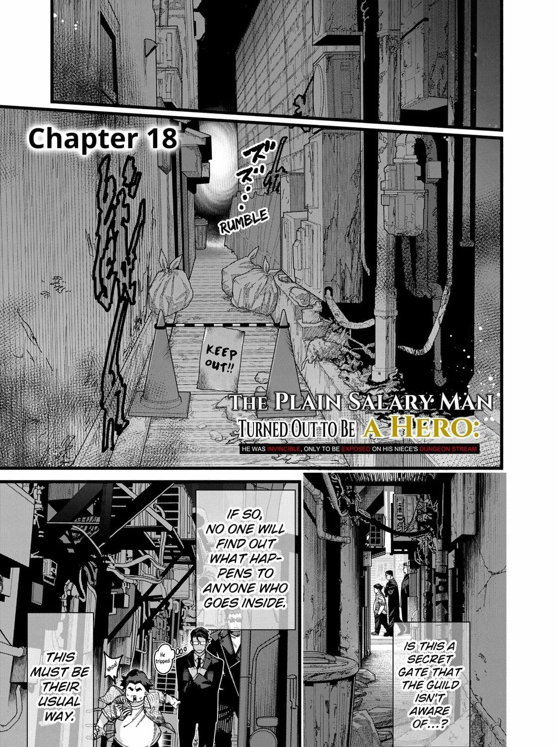 Jimi na Ojisan, Jitsu wa Eiyu Datta. -Jikaku ga Nai mama Muso Shitetara, Mei no Dungeon Haishin de Sarasareteta yo desu Chapter 18 page 1 - 