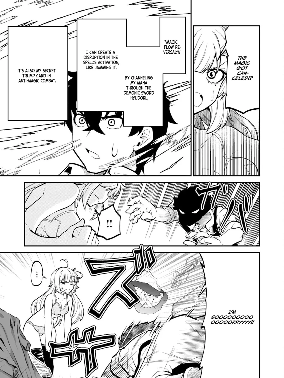 Jingai Kenshi wa Chikara ni Miserare Ura Meikyuu wo Kouryaku su: Bakemono Atsukai sareta Moto Boukensha wa, Jibun dake ga Shiru Meikyuu de Hitome wo Ki ni Sezu Musou suru Chapter 4 page 21 - 