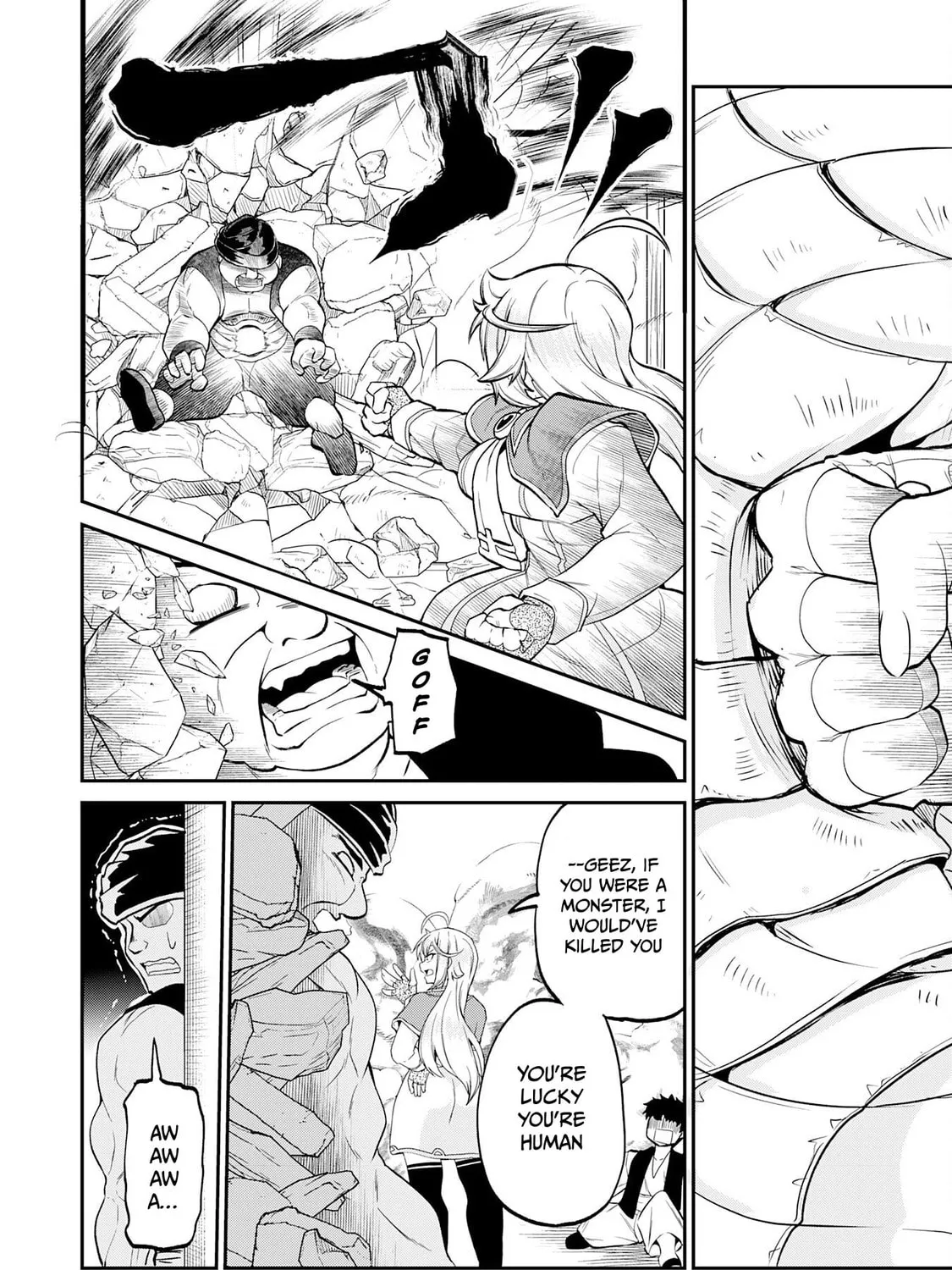 Jingai Kenshi wa Chikara ni Miserare Ura Meikyuu wo Kouryaku su: Bakemono Atsukai sareta Moto Boukensha wa, Jibun dake ga Shiru Meikyuu de Hitome wo Ki ni Sezu Musou suru Chapter 5 page 28 - 