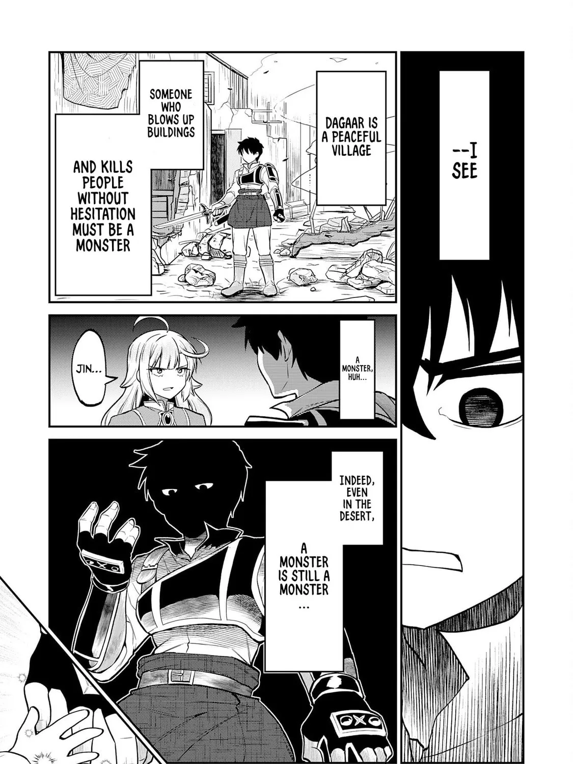 Jingai Kenshi wa Chikara ni Miserare Ura Meikyuu wo Kouryaku su: Bakemono Atsukai sareta Moto Boukensha wa, Jibun dake ga Shiru Meikyuu de Hitome wo Ki ni Sezu Musou suru Chapter 5 page 38 - 