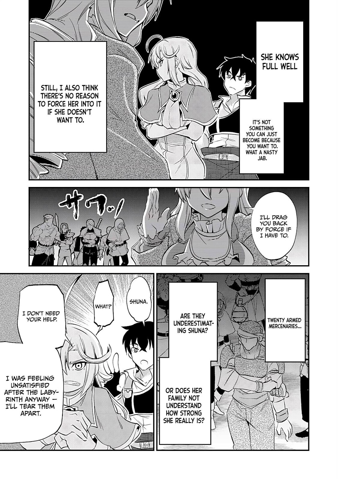 Jingai Kenshi wa Chikara ni Miserare Ura Meikyuu wo Kouryaku su: Bakemono Atsukai sareta Moto Boukensha wa, Jibun dake ga Shiru Meikyuu de Hitome wo Ki ni Sezu Musou suru Chapter 7 page 30 - 