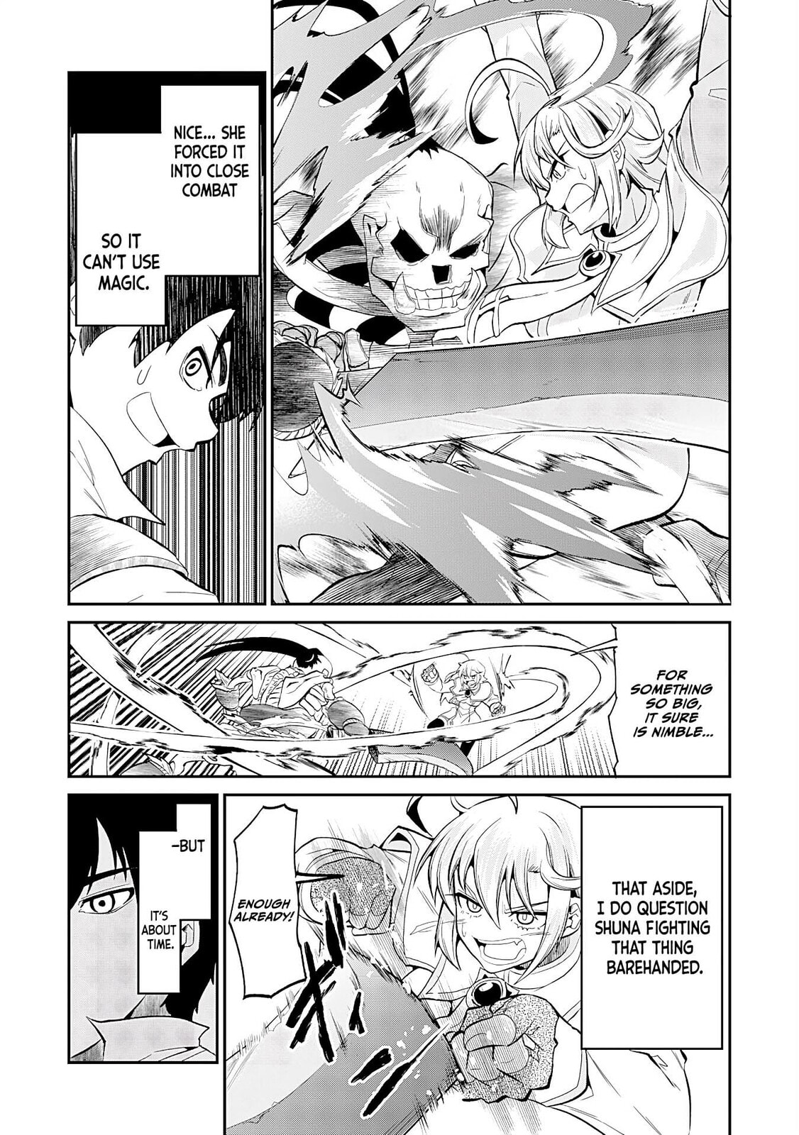 Jingai Kenshi wa Chikara ni Miserare Ura Meikyuu wo Kouryaku su: Bakemono Atsukai sareta Moto Boukensha wa, Jibun dake ga Shiru Meikyuu de Hitome wo Ki ni Sezu Musou suru Chapter 7 page 10 - 