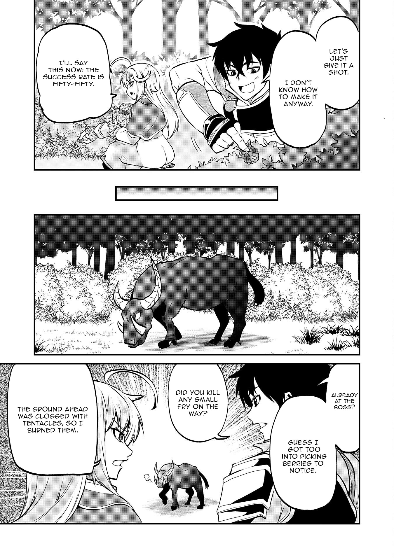 Jingai Kenshi wa Chikara ni Miserare Ura Meikyuu wo Kouryaku su: Bakemono Atsukai sareta Moto Boukensha wa, Jibun dake ga Shiru Meikyuu de Hitome wo Ki ni Sezu Musou suru Chapter 9 page 11 - 