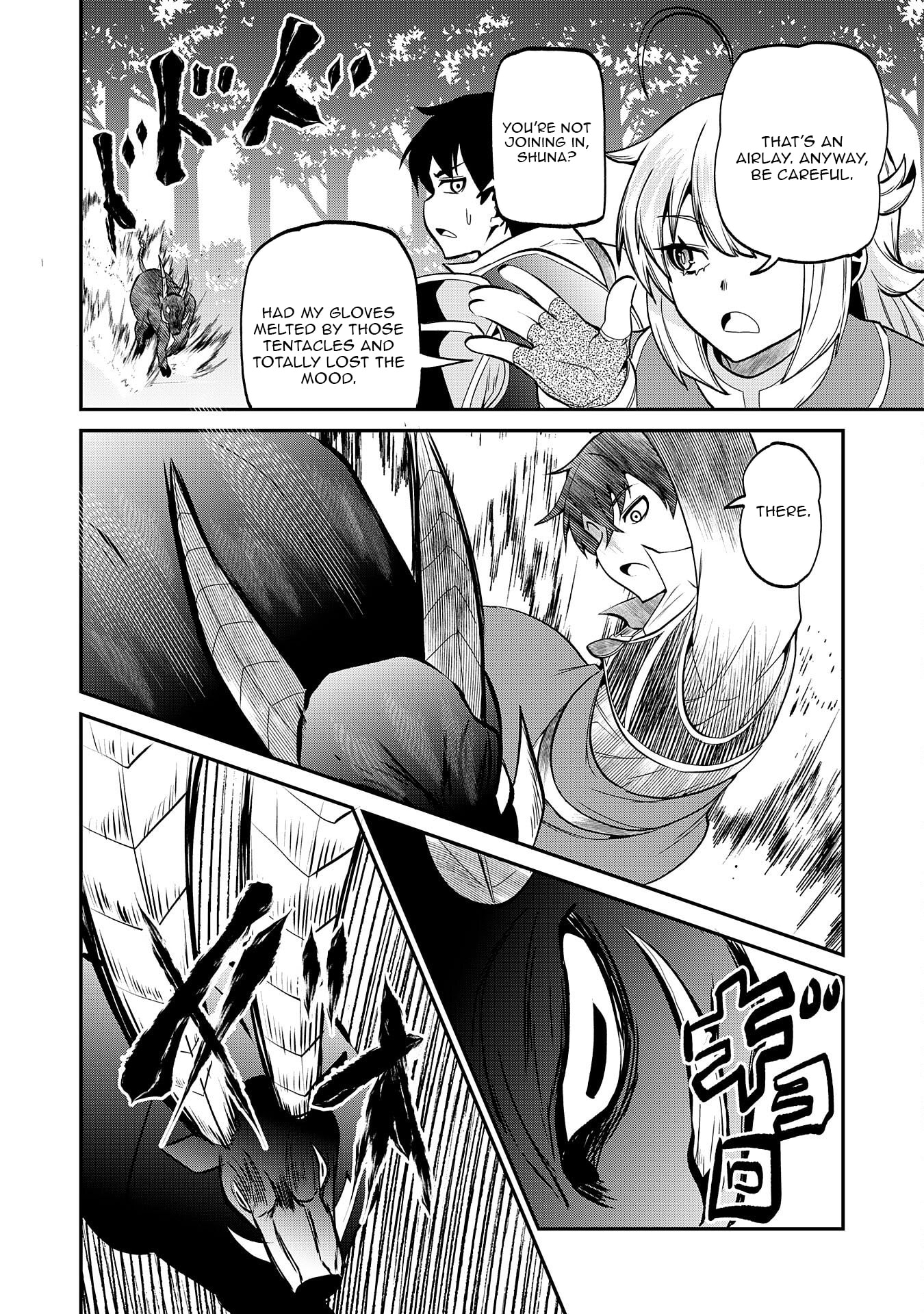 Jingai Kenshi wa Chikara ni Miserare Ura Meikyuu wo Kouryaku su: Bakemono Atsukai sareta Moto Boukensha wa, Jibun dake ga Shiru Meikyuu de Hitome wo Ki ni Sezu Musou suru Chapter 9 page 12 - 