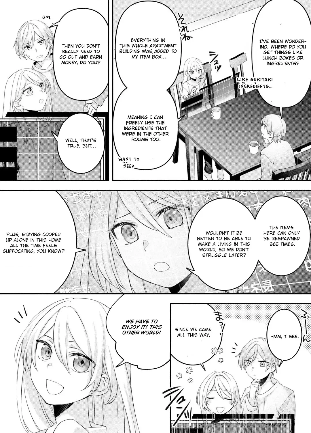 Jitaku Apato Ittou to Tomoni Isekai e: Sagesuma Rete ita Reijou ni Tensei (?) Shimashitaga, Jiyuu ni Ikiru Koto ni Shimashita Chapter 4 page 19 - 