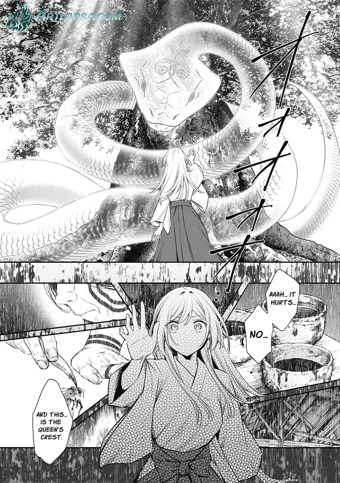 Joou no Rakuin: Horobi no Kuni no Yotogi Miko Chapter 24 page 31 - 