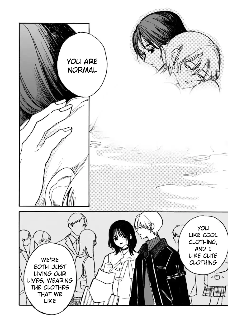 Joso Danshi to Danso Joshi wa Oniai Kappuru Chapter 9 page 12 - 