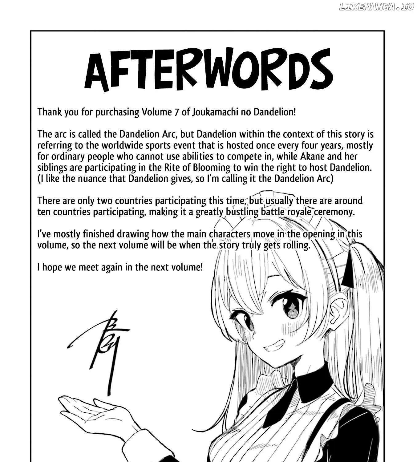 Joukamachi no Dandelion Chapter 65 page 35 - 
