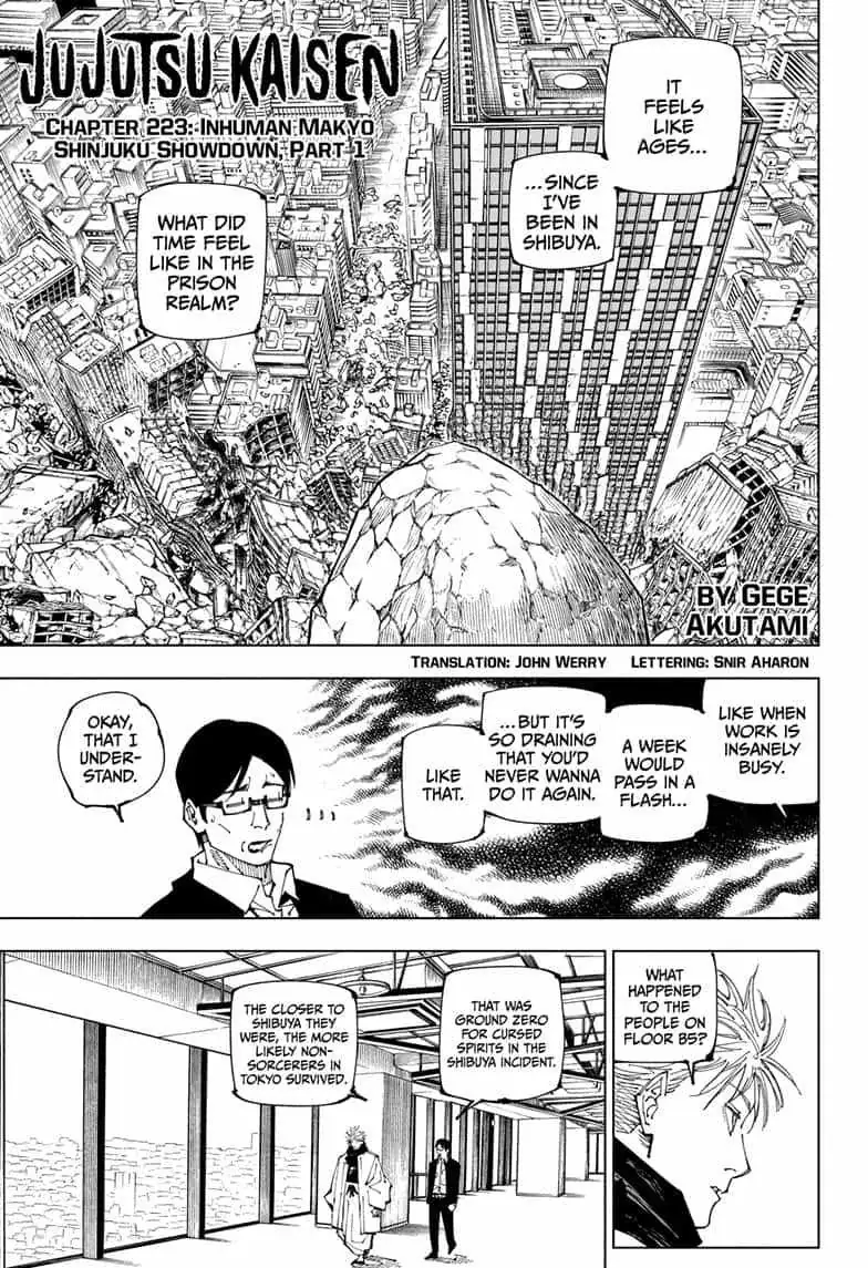 Jujutsu Kaisen (00) Chapter 223 page 1 - 