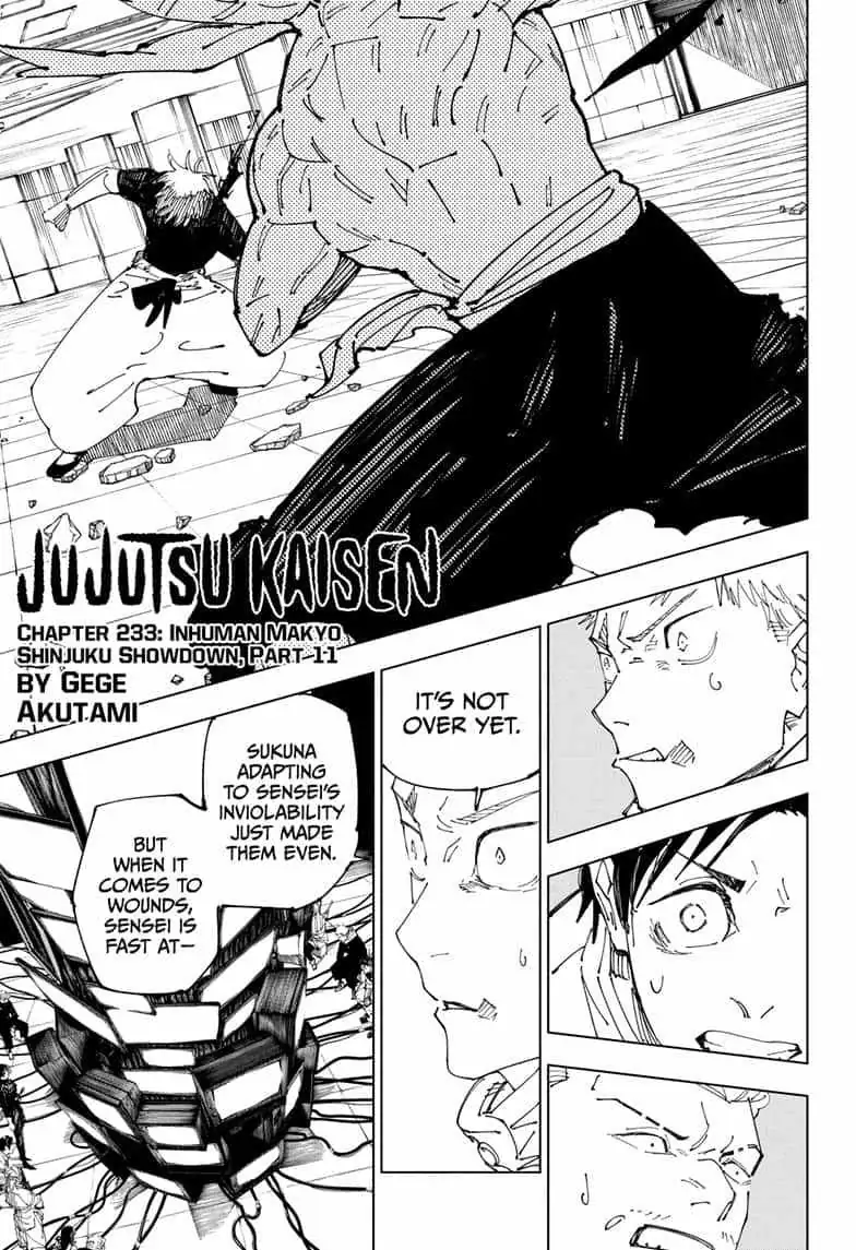 Jujutsu Kaisen (00) Chapter 233 page 1 - 
