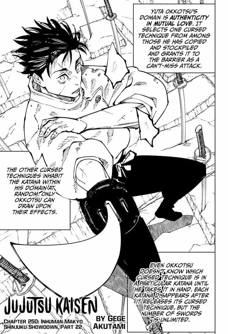 Jujutsu Kaisen (00) Chapter 250 page 1 - 
