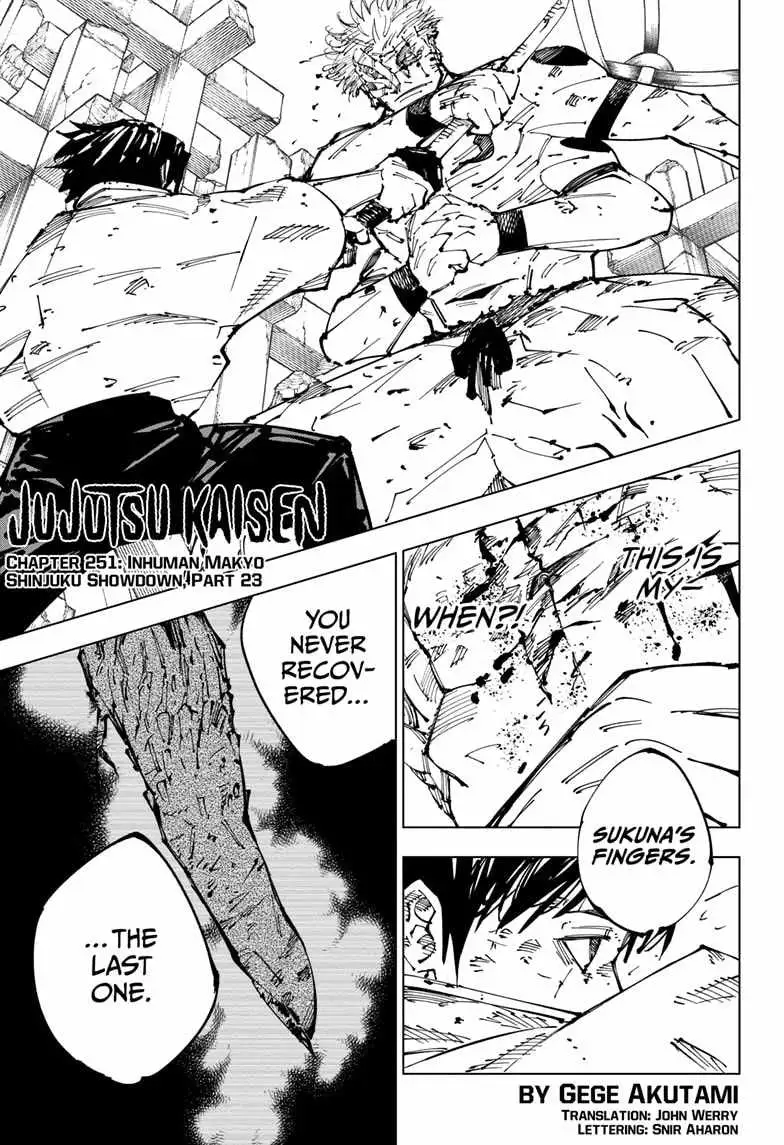 Jujutsu Kaisen (00) Chapter 251 page 1 - 