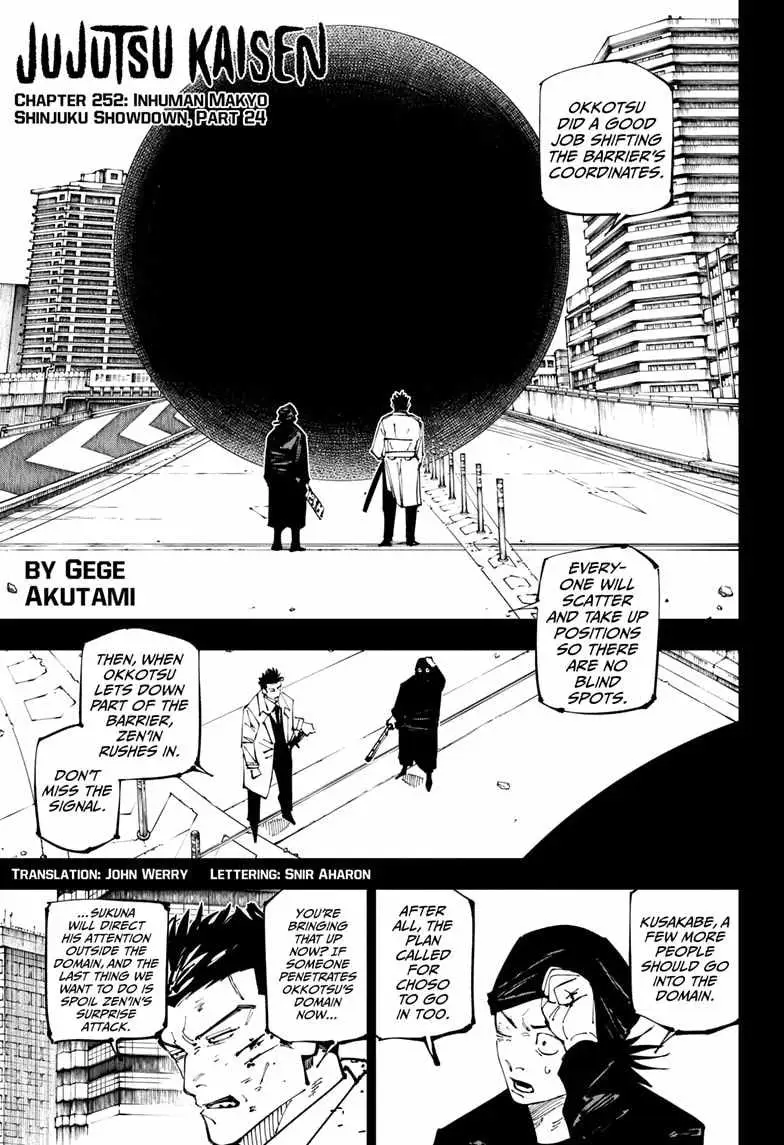 Jujutsu Kaisen (00) Chapter 252 page 1 - 