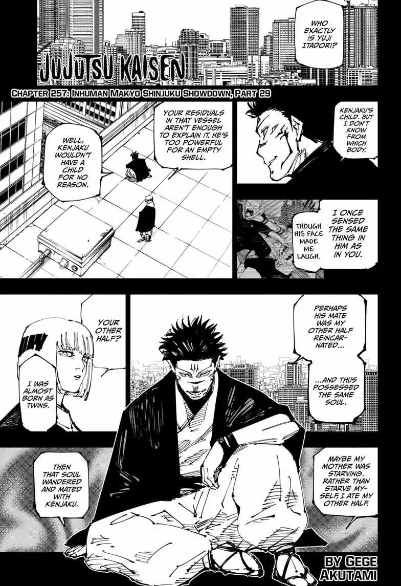 Jujutsu Kaisen (00) Chapter 257 page 1 - 