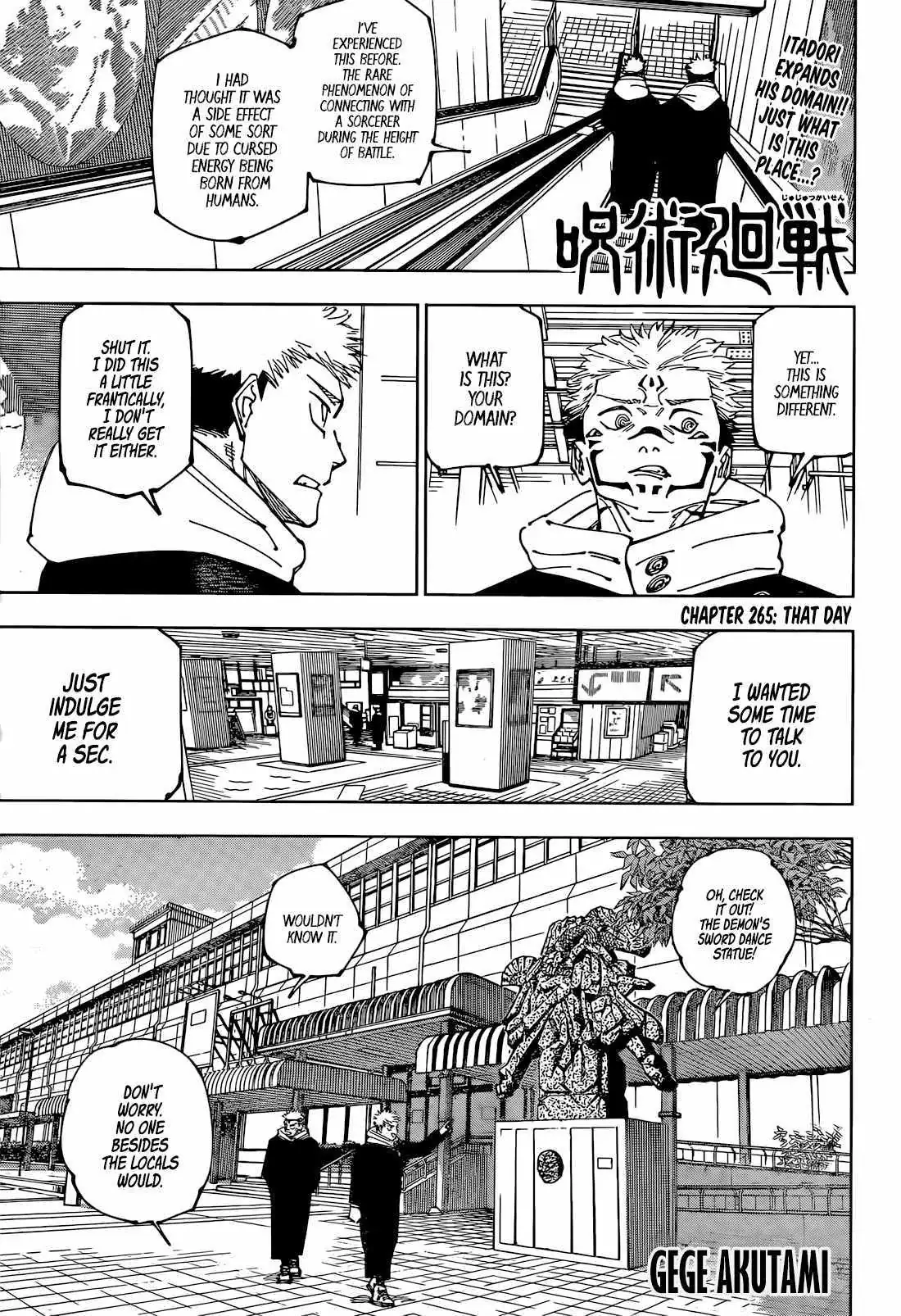 Jujutsu Kaisen (00) Chapter 265 page 1 - 
