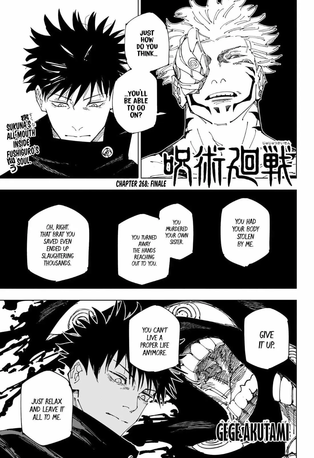 Jujutsu Kaisen (00) Chapter 268 page 1 - 