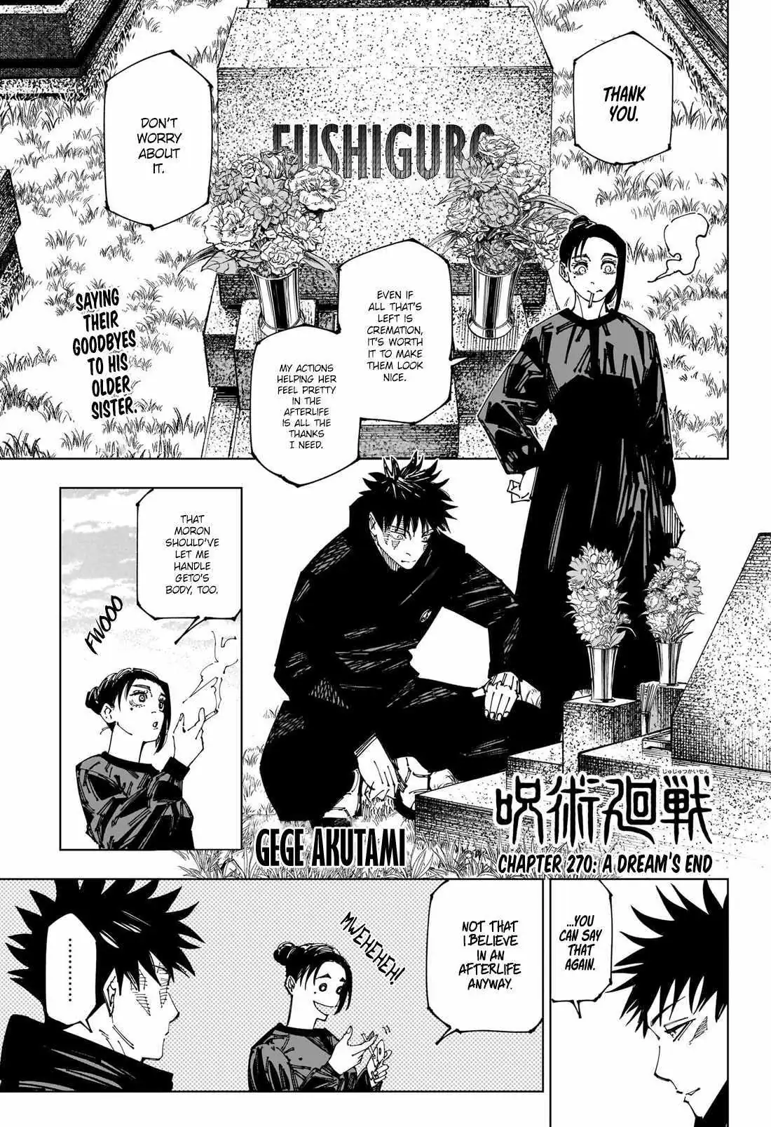 Jujutsu Kaisen (00) Chapter 270 page 1 - 