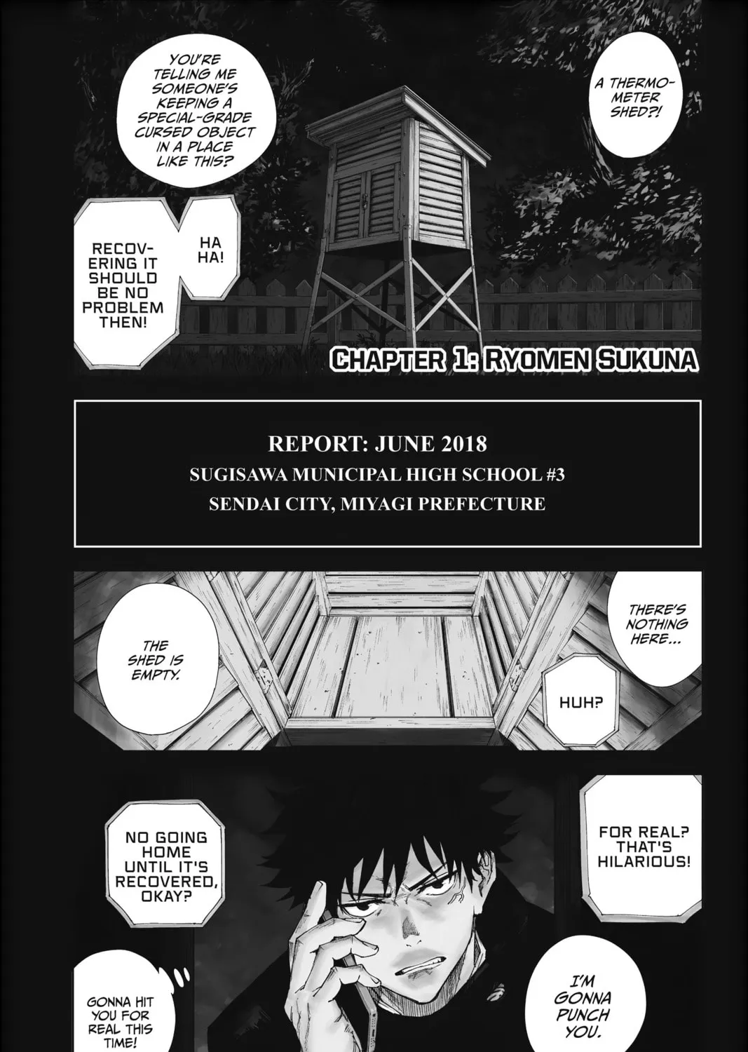 Jujutsu Kaisen Chapter 1 page 1 - 