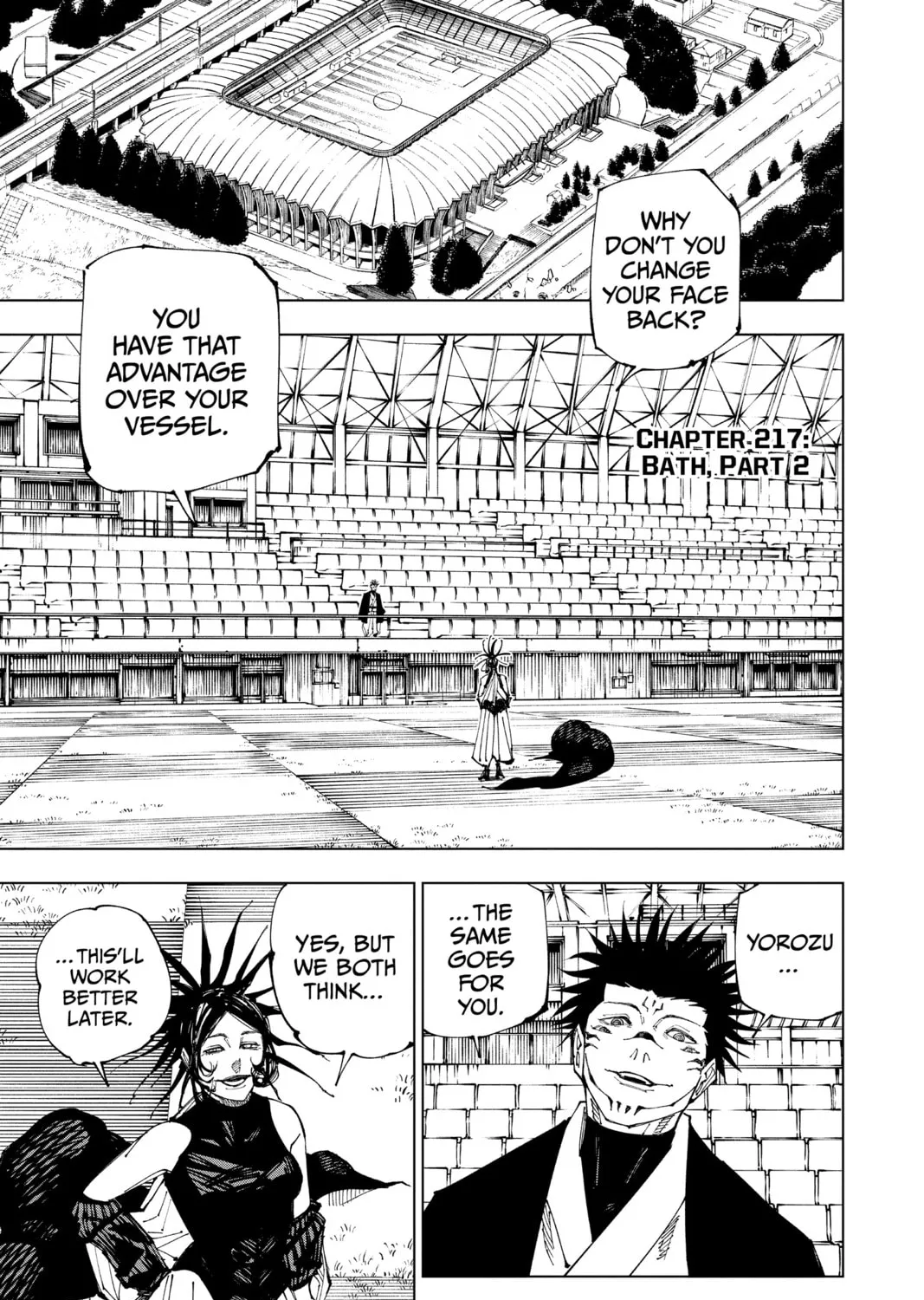 Jujutsu Kaisen Chapter 217 page 1 - 