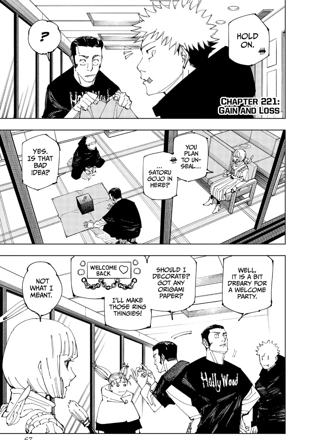 Jujutsu Kaisen Chapter 221 page 1 - 