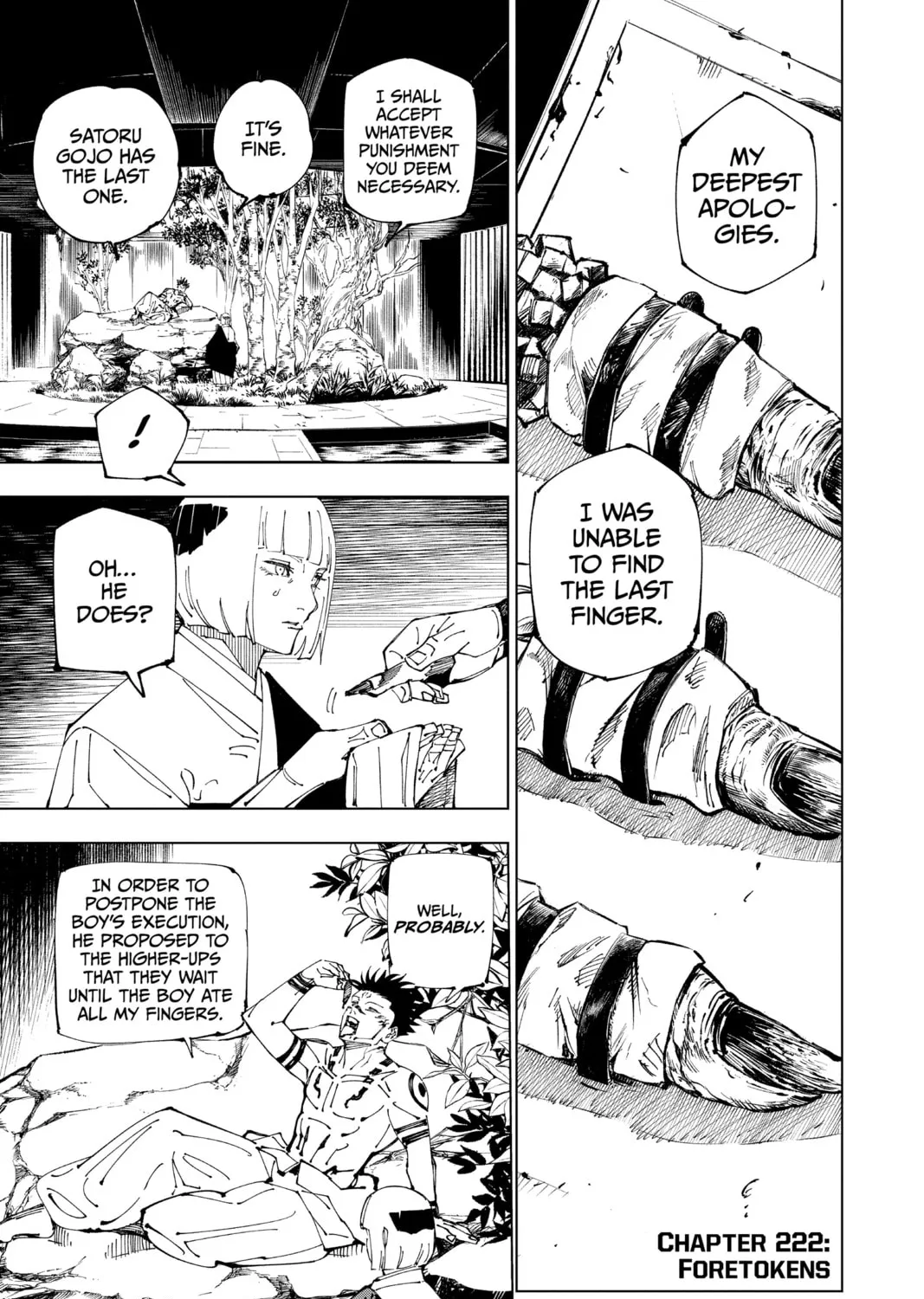 Jujutsu Kaisen Chapter 222 page 1 - 