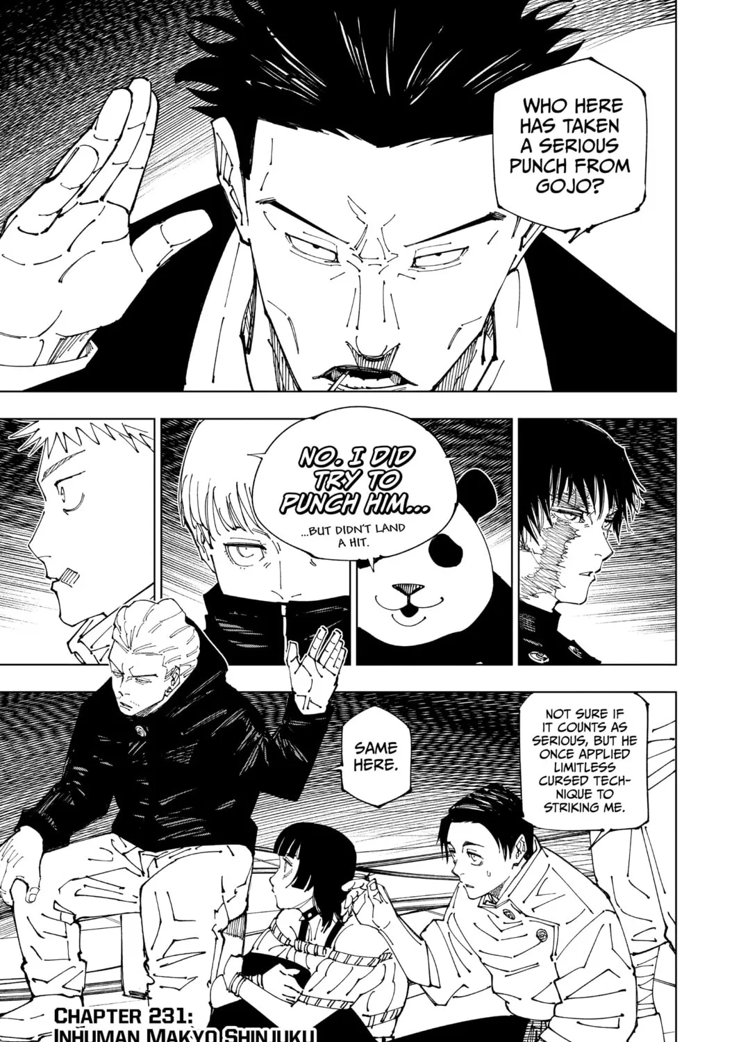 Jujutsu Kaisen Chapter 231 page 1 - 