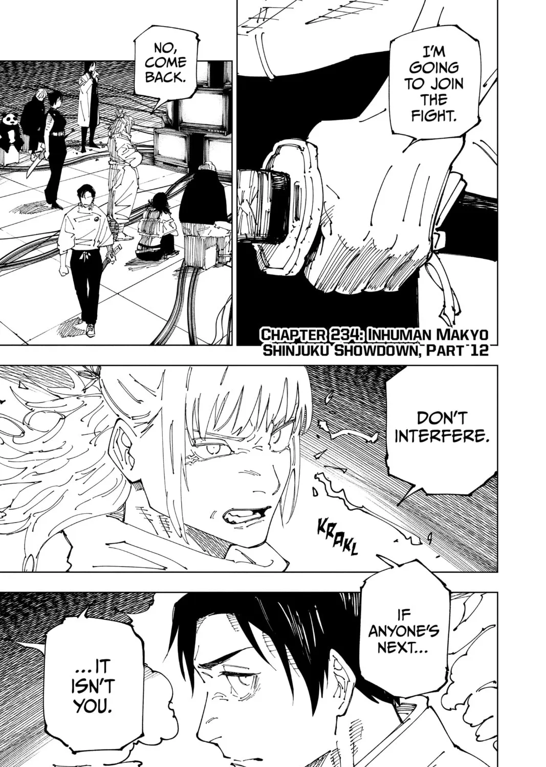 Jujutsu Kaisen Chapter 234 page 1 - 