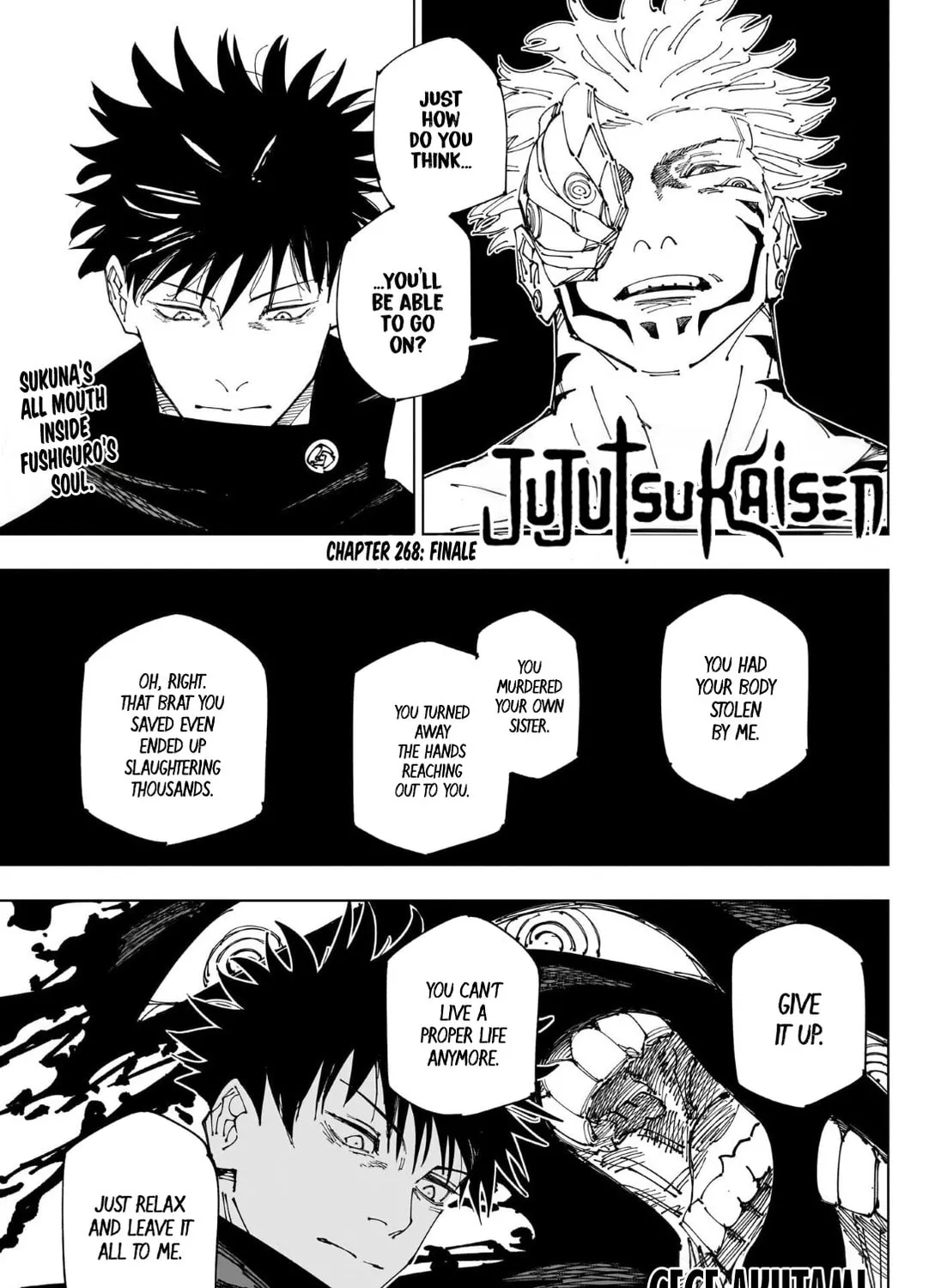 Jujutsu Kaisen Chapter 268 page 1 - 