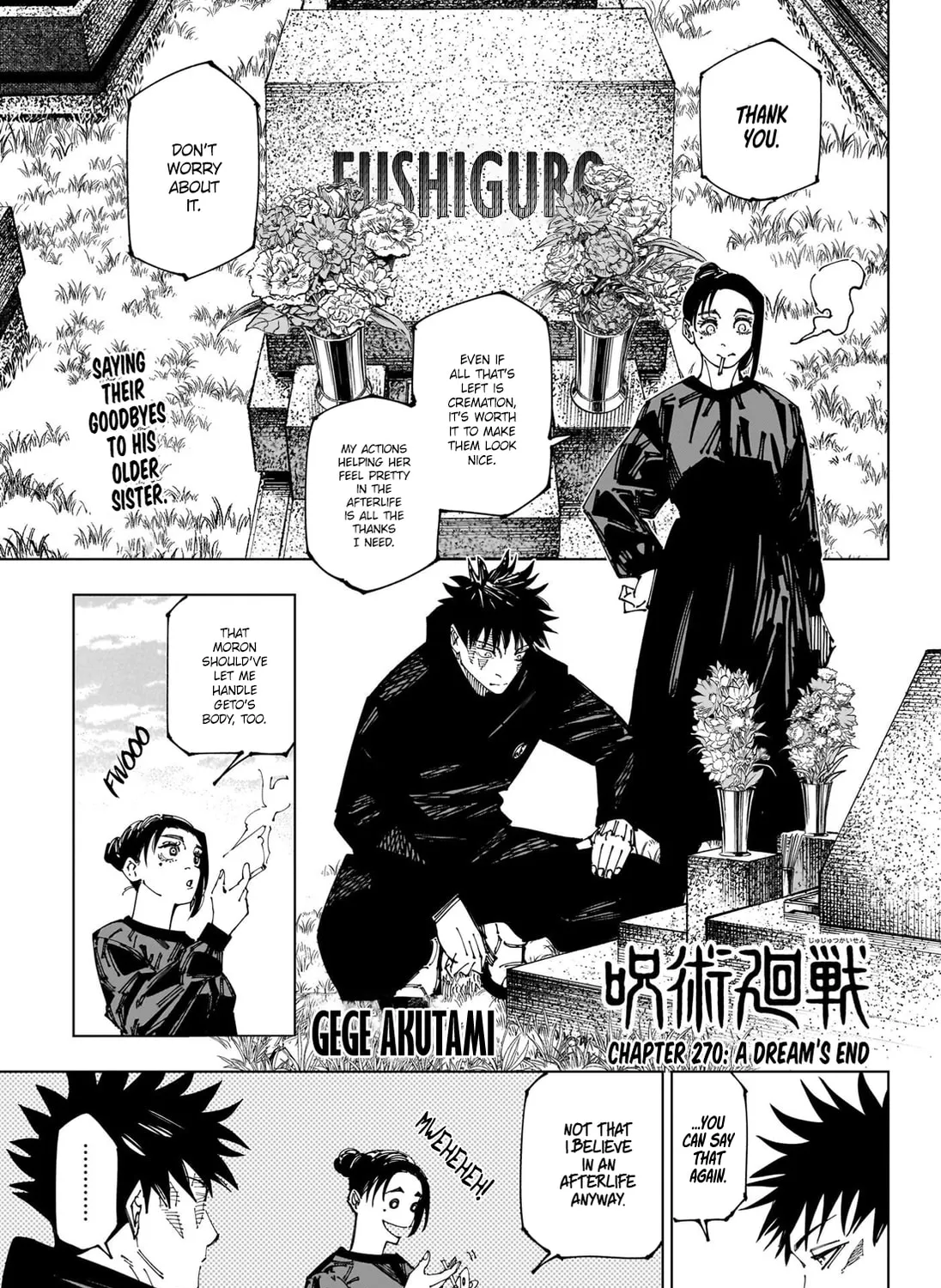 Jujutsu Kaisen Chapter 270 page 1 - 