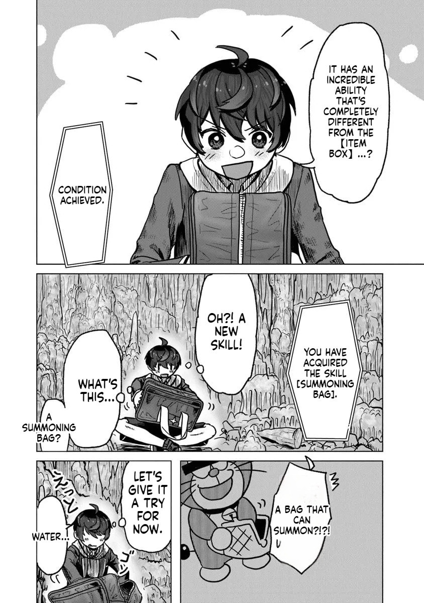 Kaban no Yuusha no Isekai Nonbiri Tabi ~Jitsuwa "Kaban" wa nani demo Kyuushuu Dekirushi, Nihon kara nandemo Toriyose ga Dekiru Cheat bukideshita~ Chapter 1 page 46 - 