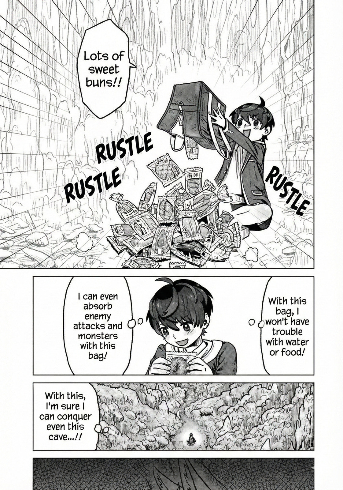 Kaban no Yuusha no Isekai Nonbiri Tabi ~Jitsuwa "Kaban" wa nani demo Kyuushuu Dekirushi, Nihon kara nandemo Toriyose ga Dekiru Cheat bukideshita~ Chapter 1 page 51 - 