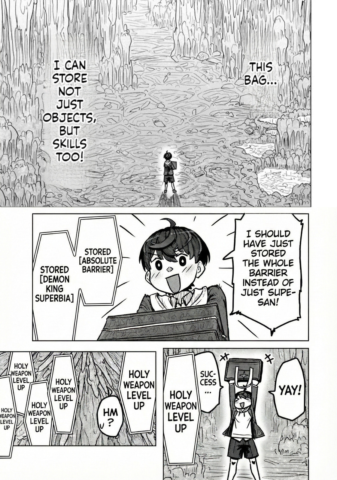Kaban no Yuusha no Isekai Nonbiri Tabi ~Jitsuwa "Kaban" wa nani demo Kyuushuu Dekirushi, Nihon kara nandemo Toriyose ga Dekiru Cheat bukideshita~ Chapter 3 page 21 - 