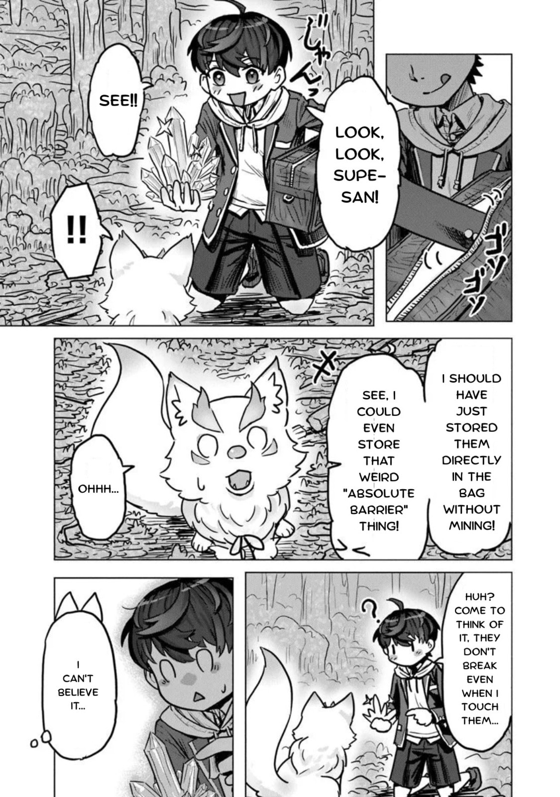 Kaban no Yuusha no Isekai Nonbiri Tabi ~Jitsuwa "Kaban" wa nani demo Kyuushuu Dekirushi, Nihon kara nandemo Toriyose ga Dekiru Cheat bukideshita~ Chapter 4 page 13 - 