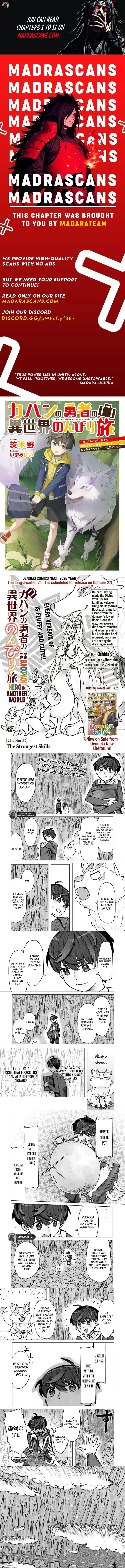 Kaban no Yuusha no Isekai Nonbiri Tabi ~Jitsuwa "Kaban" wa nani demo Kyuushuu Dekirushi, Nihon kara nandemo Toriyose ga Dekiru Cheat bukideshita~ Chapter 5.1 page 1 - 