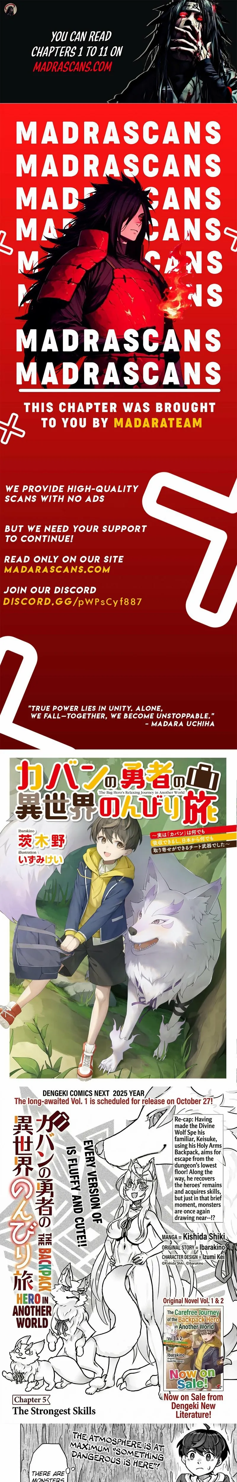 Kaban no Yuusha no Isekai Nonbiri Tabi ~Jitsuwa Chapter 5.1 page 1 - 