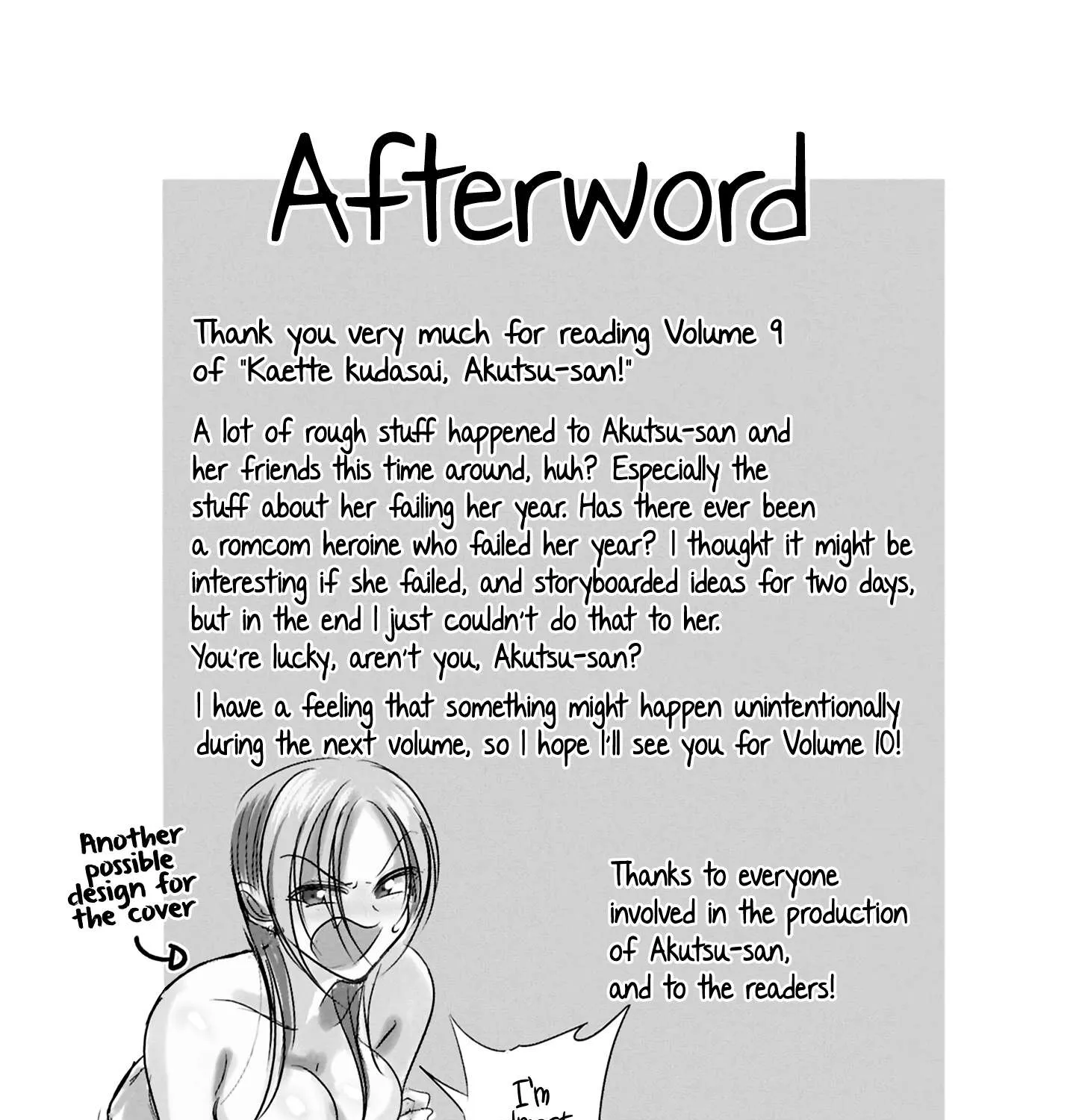 Kaette Kudasai! Akutsu-san Chapter 175.2 page 7 - 