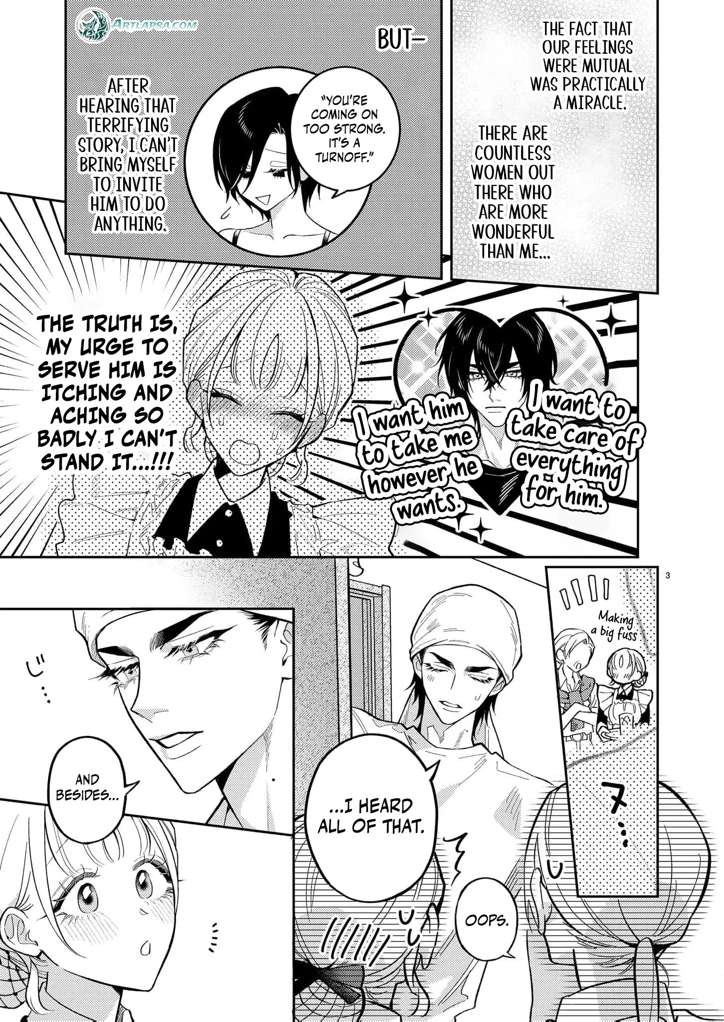 Kageki ni Dakarete Komarima... Sen! ~Kamoku na Ookami-san ni Gusshori Aisarete~ Chapter 3 page 6 - 