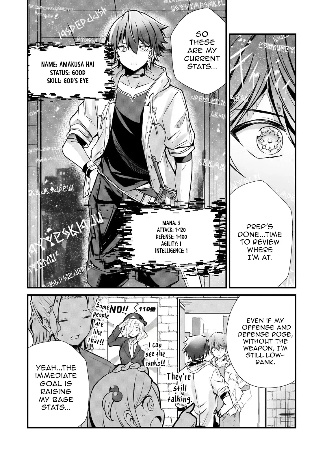 Kai no Sekai wa Kami no Me de irodzuku ~Ore dake mieru Status de, Saijaku kara Saikyou e kakeagaru~ Chapter 11.2 page 2 - 