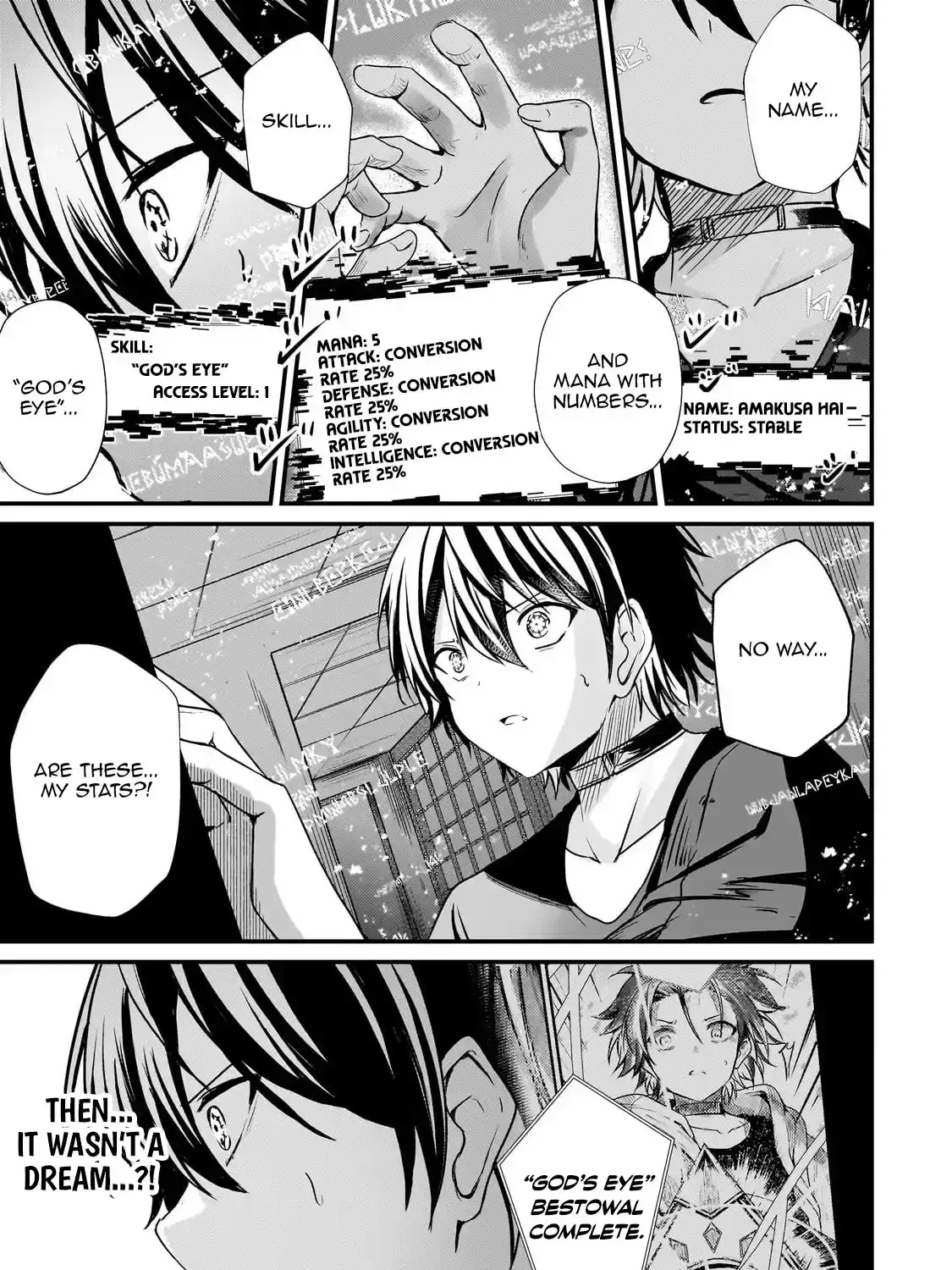 Kai no Sekai wa Kami no Me de irodzuku ~Ore dake mieru Status de, Saijaku kara Saikyou e kakeagaru~ Chapter 9 page 7 - 