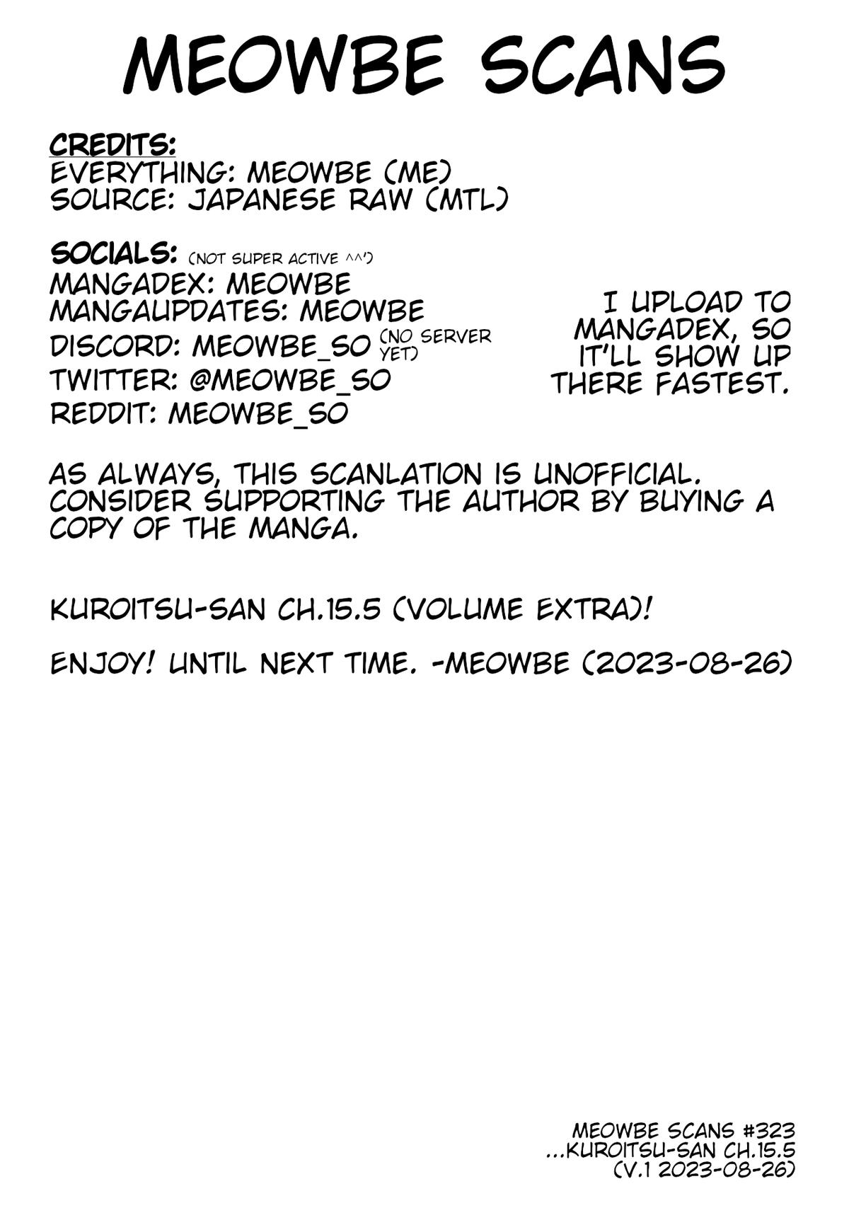 Kaijin Kaihatsubu no Kuroitsu-san Chapter 15.5 page 5 - 