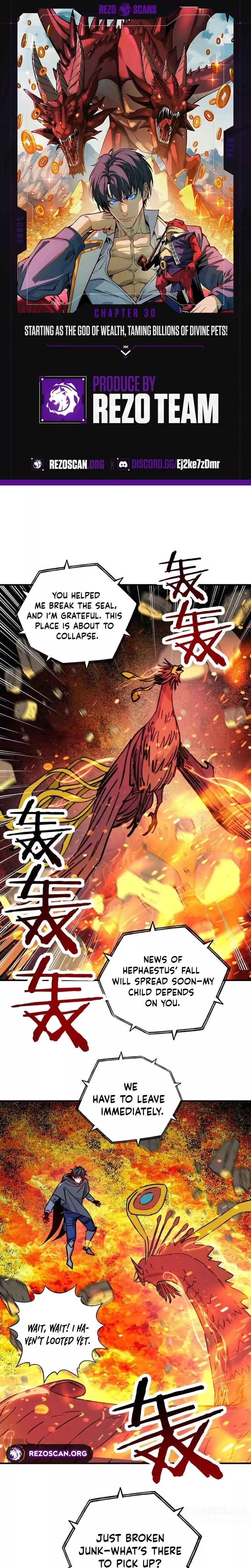 Kāijú Zhuǎnzhí Cáishén, Xùnhuà Yìwàn Shénchǒng! Chapter 30 page 1 - 