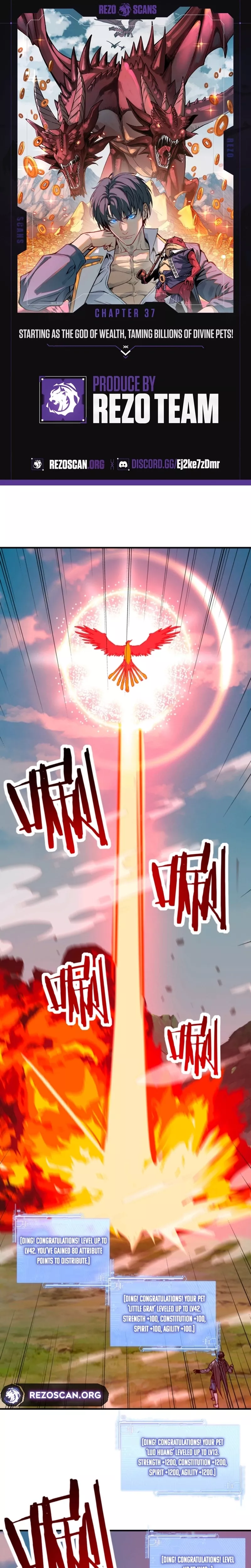 Kāijú Zhuǎnzhí Cáishén, Xùnhuà Yìwàn Shénchǒng! Chapter 37 page 1 - 