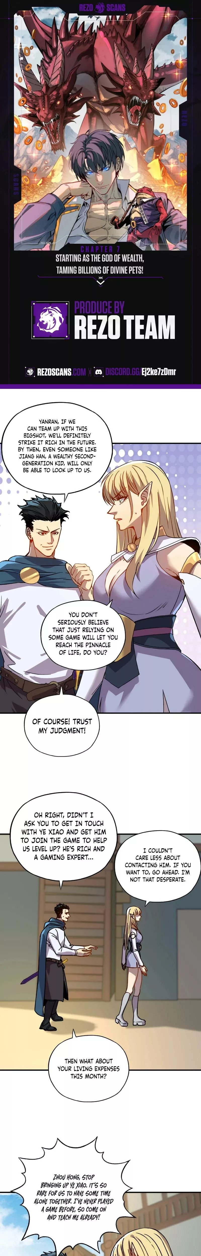 Kāijú Zhuǎnzhí Cáishén, Xùnhuà Yìwàn Shénchǒng! Chapter 7 page 1 - 