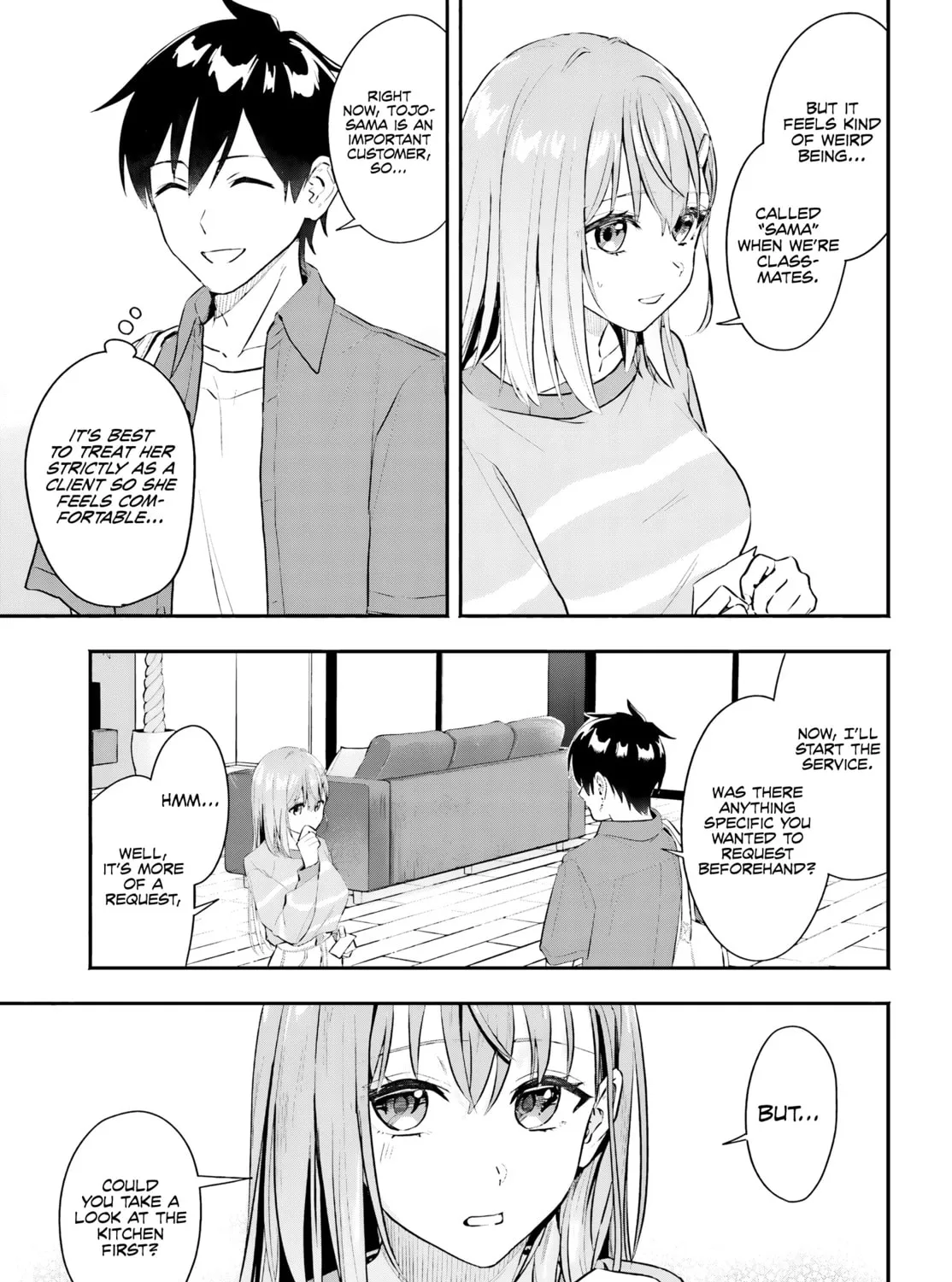 Kaji Daikou no Arbeit wo Hajimetara Gakuen Ichi no Bishoujo no Kazoku ni Kiinirare Chaimashita. Chapter 1 page 56 - 
