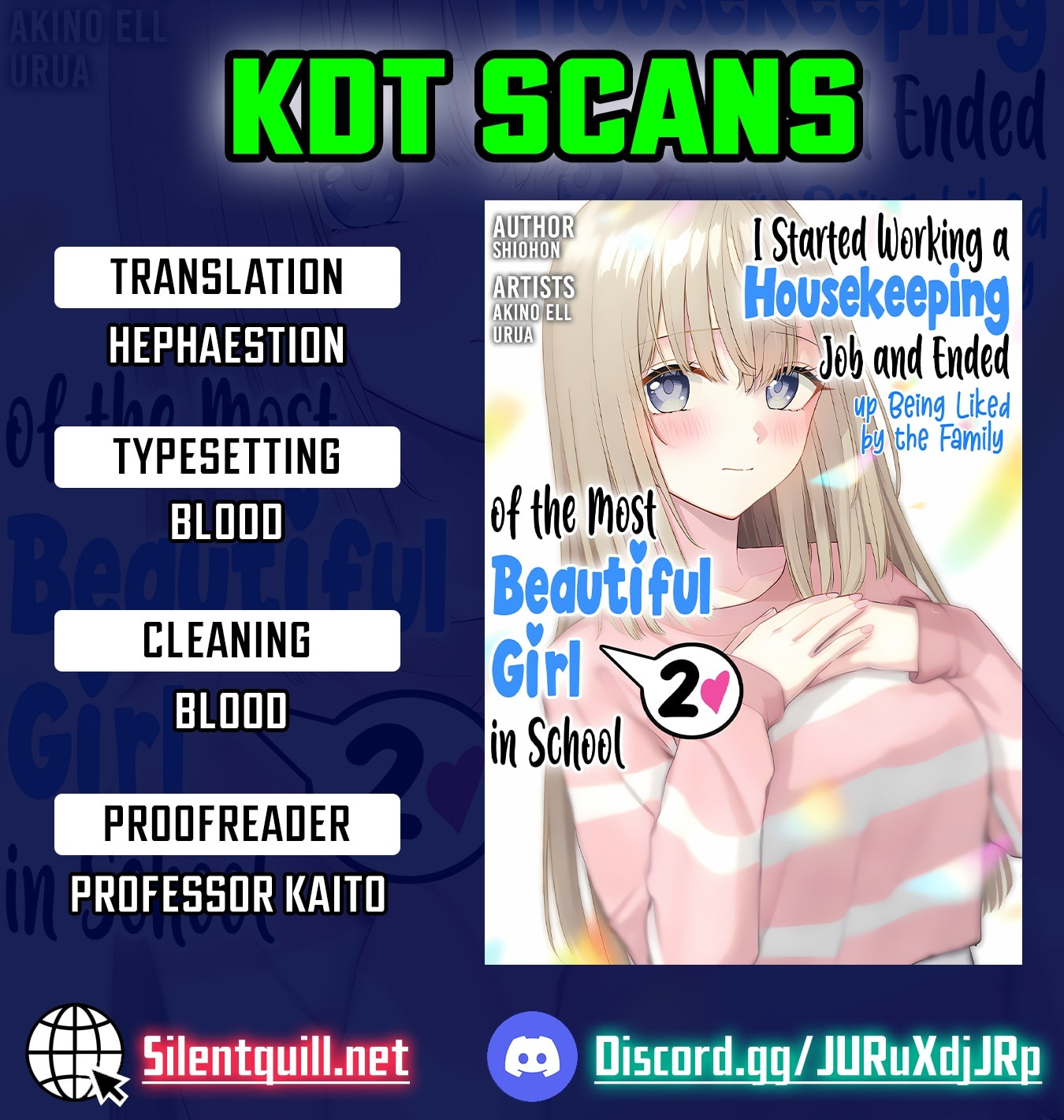 Kaji Daikou no Arbeit wo Hajimetara Gakuen Ichi no Bishoujo no Kazoku ni Kiinirare Chaimashita. Chapter 14 page 1 - 