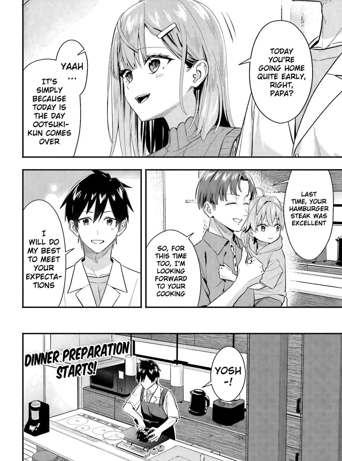 Kaji Daikou no Arbeit wo Hajimetara Gakuen Ichi no Bishoujo no Kazoku ni Kiinirare Chaimashita. Chapter 5 page 34 - 