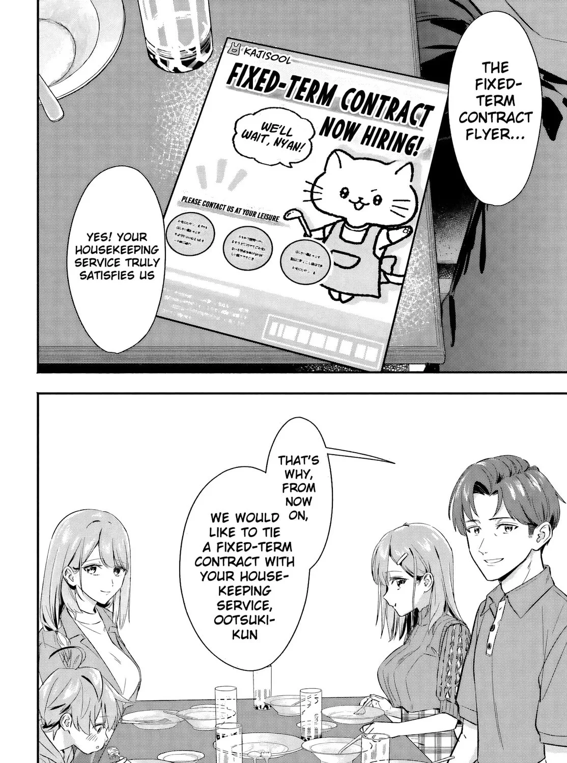 Kaji Daikou no Arbeit wo Hajimetara Gakuen Ichi no Bishoujo no Kazoku ni Kiinirare Chaimashita. Chapter 5 page 62 - 
