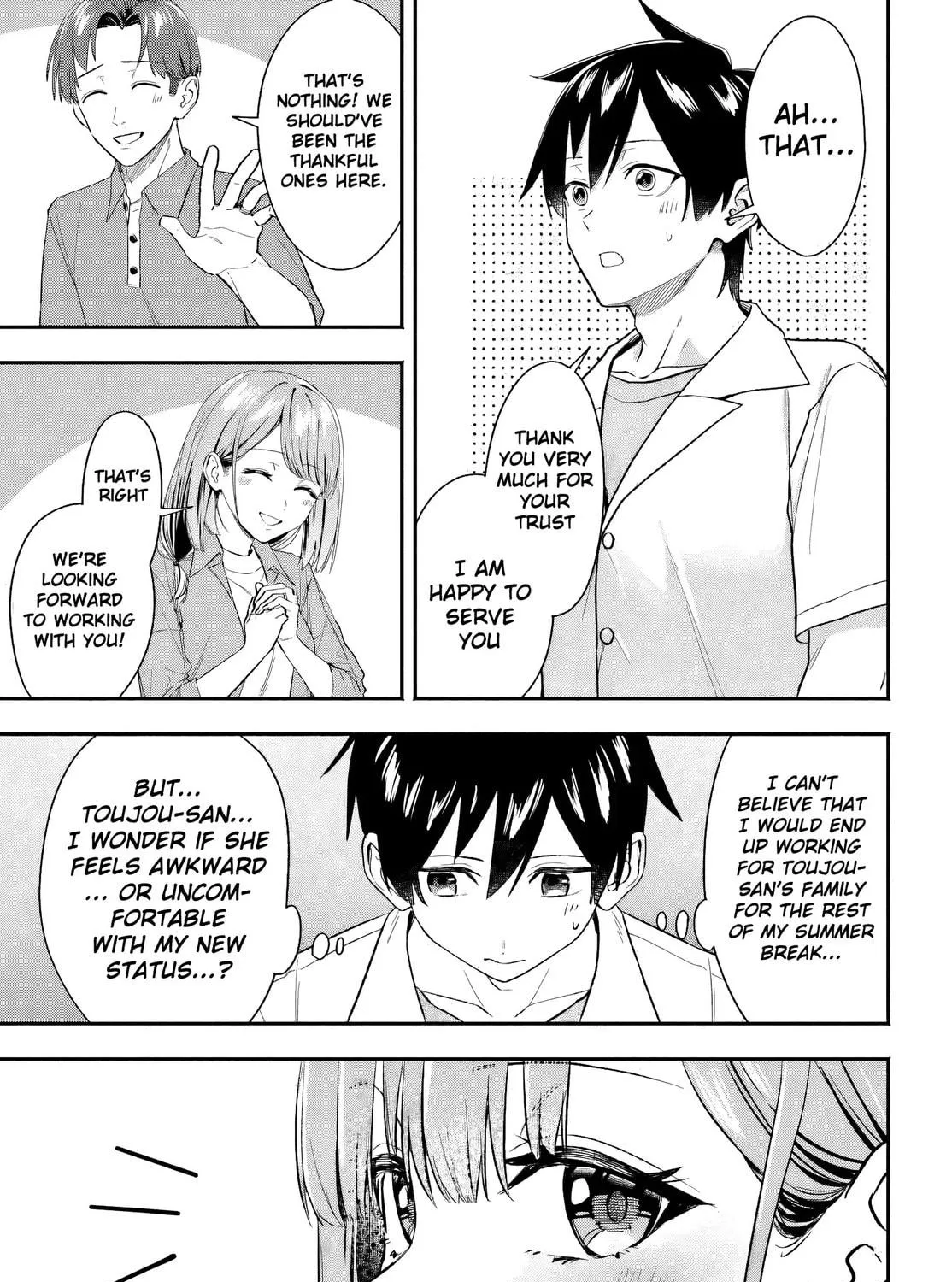 Kaji Daikou no Arbeit wo Hajimetara Gakuen Ichi no Bishoujo no Kazoku ni Kiinirare Chaimashita. Chapter 5 page 64 - 