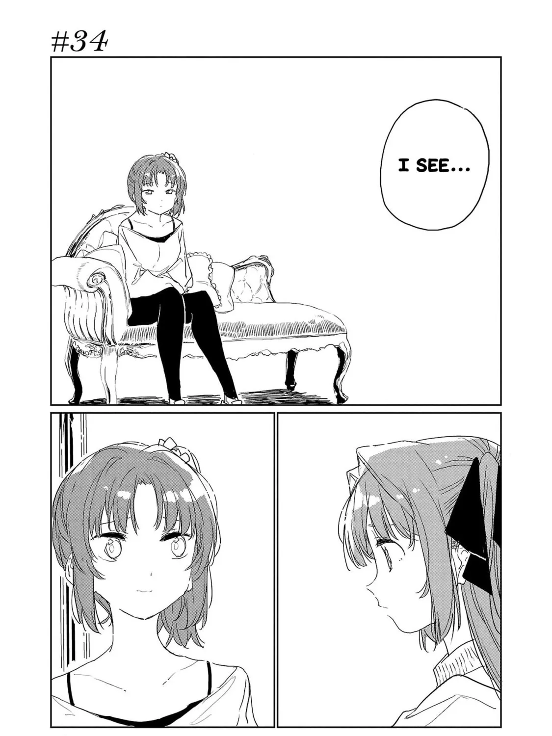 Kamiina Botan, Yoeru Sugata wa Yuri no Hana. Chapter 34 page 1 - 